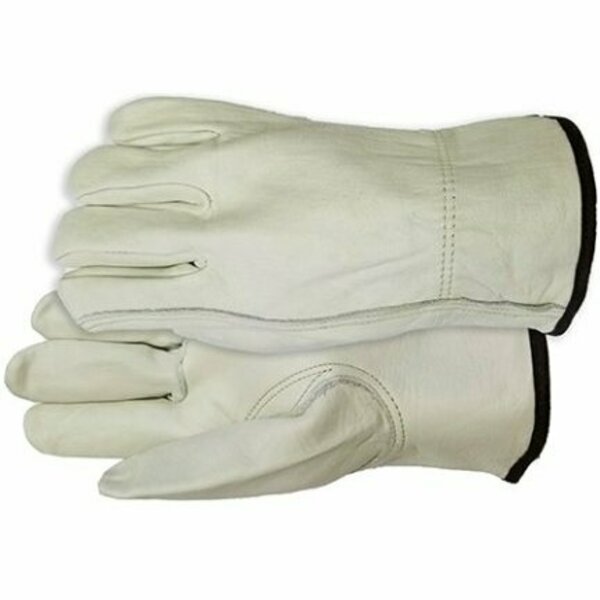 Midwest Quality Gloves BEIGE COWHIDE LEATHER LARGE 615-L-ST-12